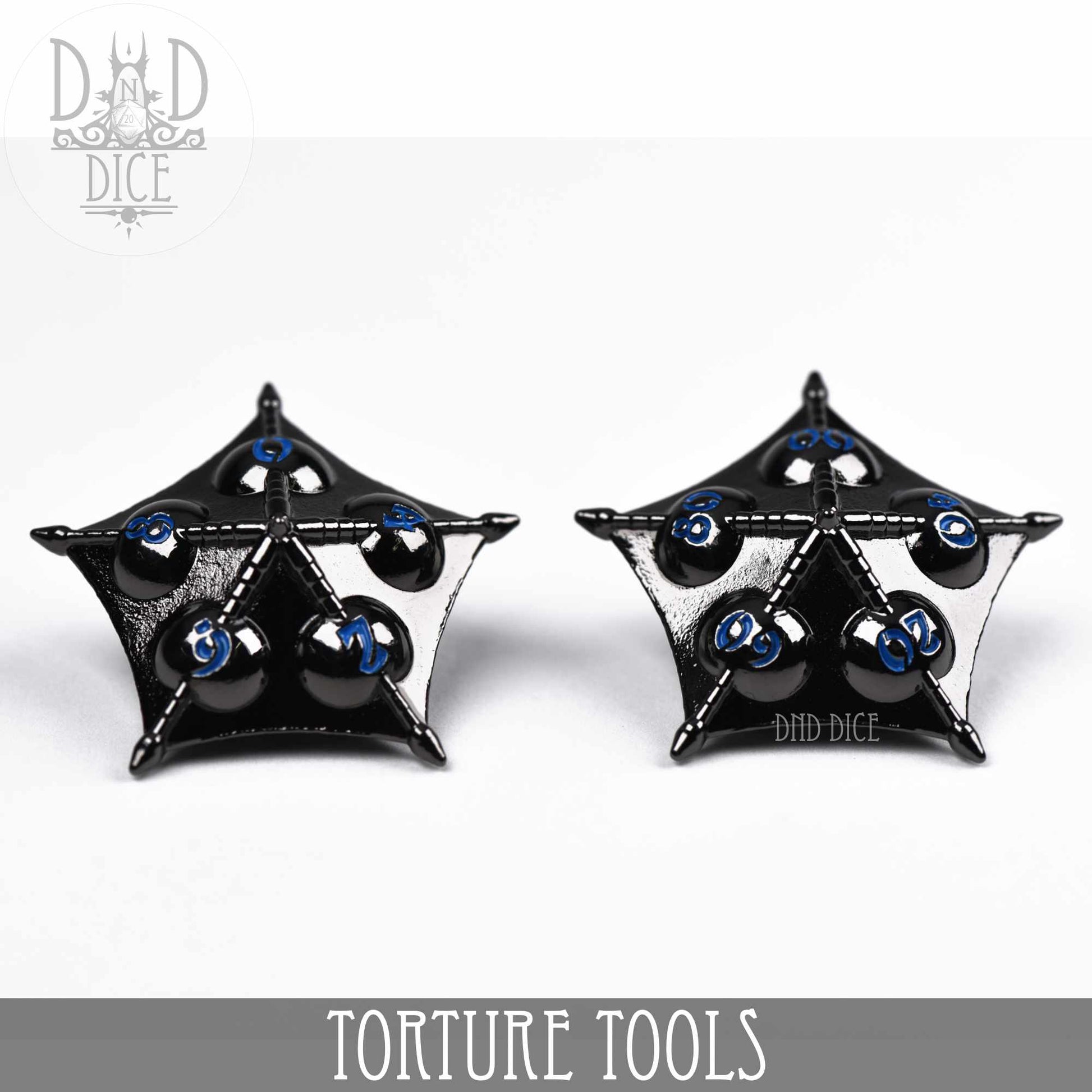 Torture Tools Blue - Metal Dice Set