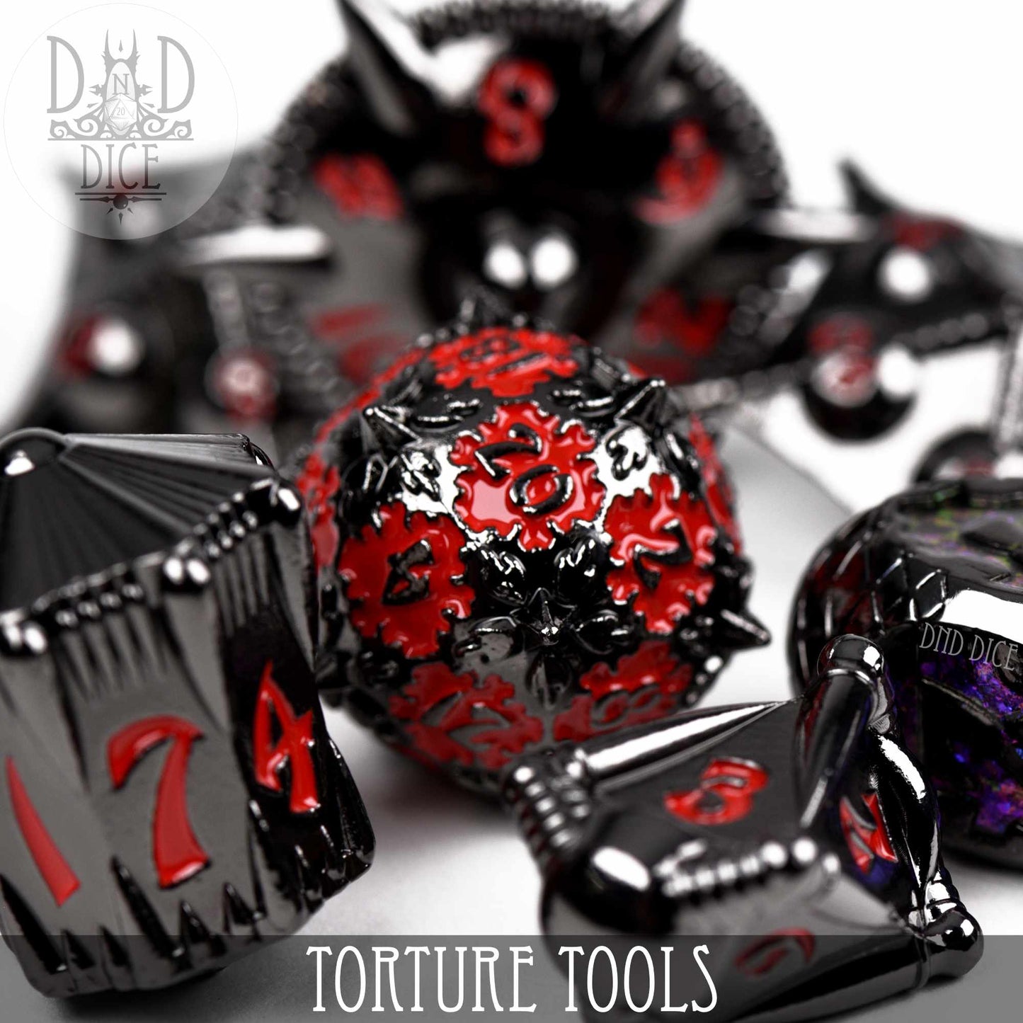 Torture Tools Red - Metal Dice Set