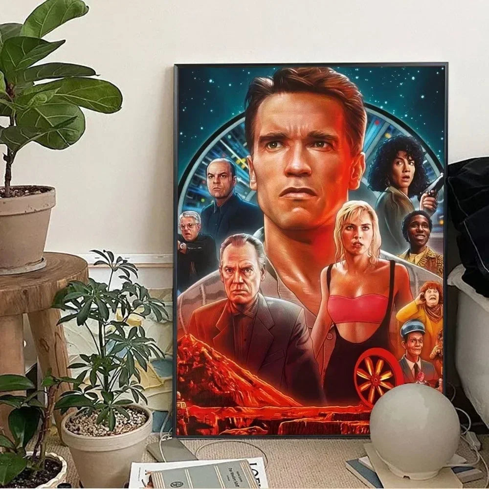 Total Recall (1990) Artwork Movie Poster Painting Wall Art Picture Canvas Prints Home Decoration Poster for Living Room No Frame