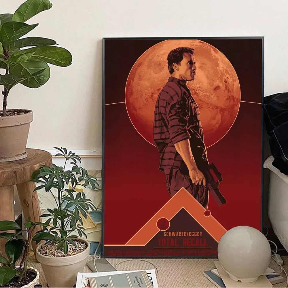 Total Recall (1990) Artwork Movie Poster Painting Wall Art Picture Canvas Prints Home Decoration Poster for Living Room No Frame