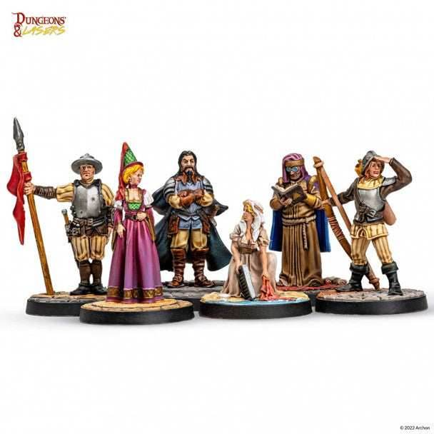Dungeons & Lasers: Townsfolk Miniature Pack - 