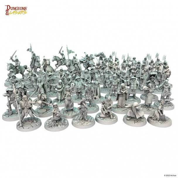 Dungeons & Lasers: Townsfolk Miniature Pack - 