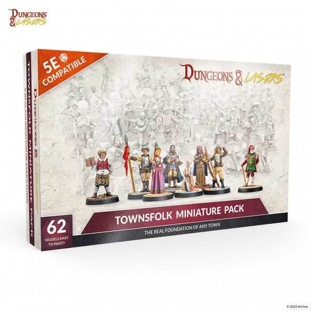 Dungeons & Lasers: Townsfolk Miniature Pack - 