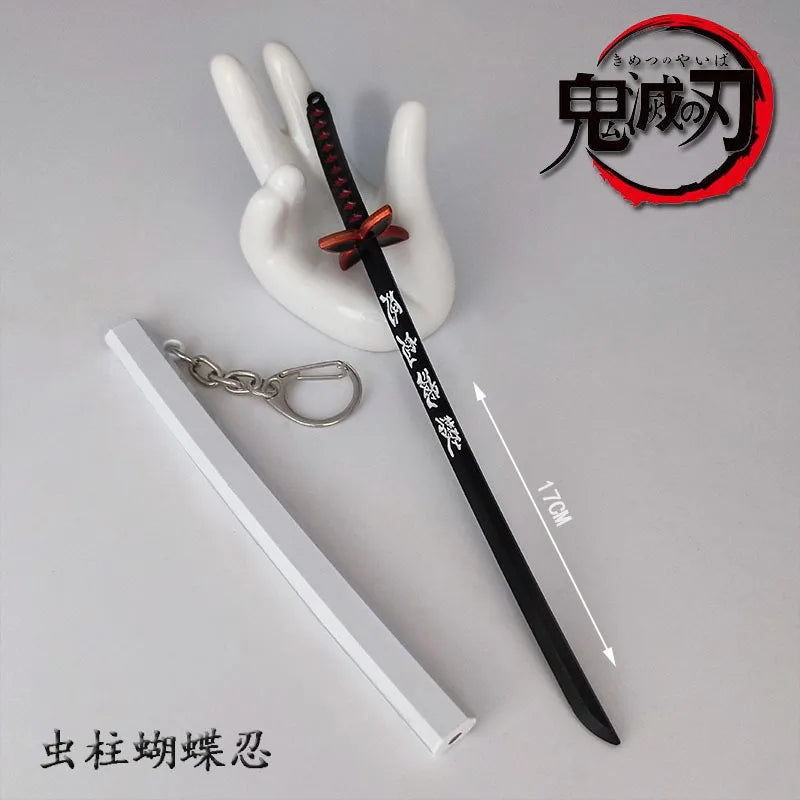 Toy Katana Pendant Keychain Anime Sword Weapon Pendant Keyrings Fashion Simulated Cosplay Accessory New Arrival