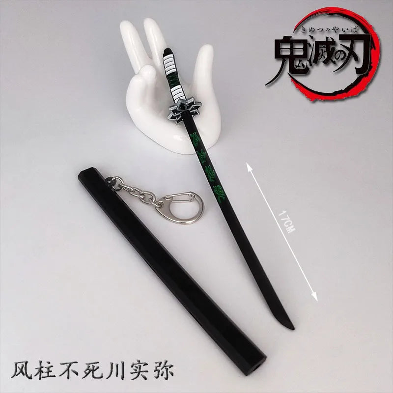 Toy Katana Pendant Keychain Anime Sword Weapon Pendant Keyrings Fashion Simulated Cosplay Accessory New Arrival