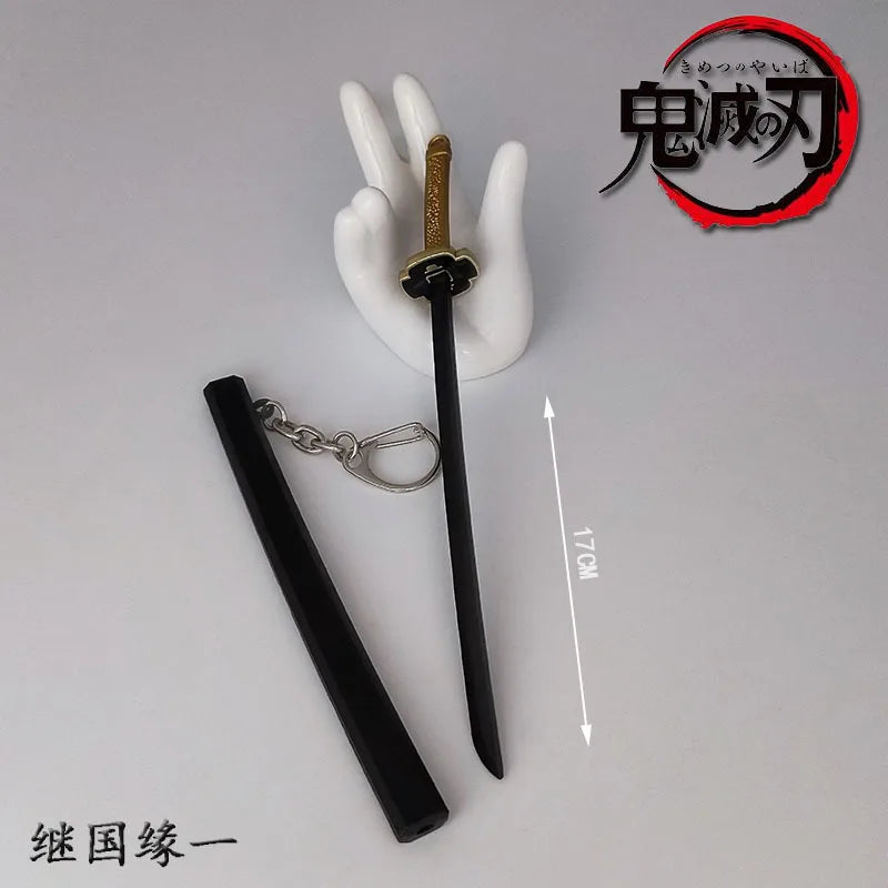 Toy Katana Pendant Keychain Anime Sword Weapon Pendant Keyrings Fashion Simulated Cosplay Accessory New Arrival