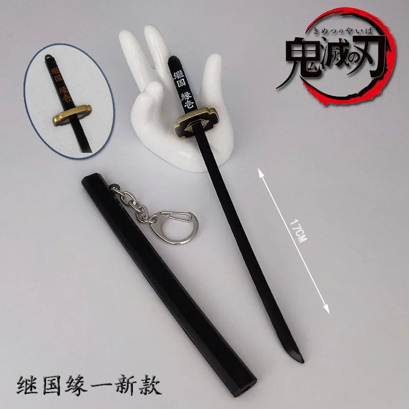 Toy Katana Pendant Keychain Anime Sword Weapon Pendant Keyrings Fashion Simulated Cosplay Accessory New Arrival