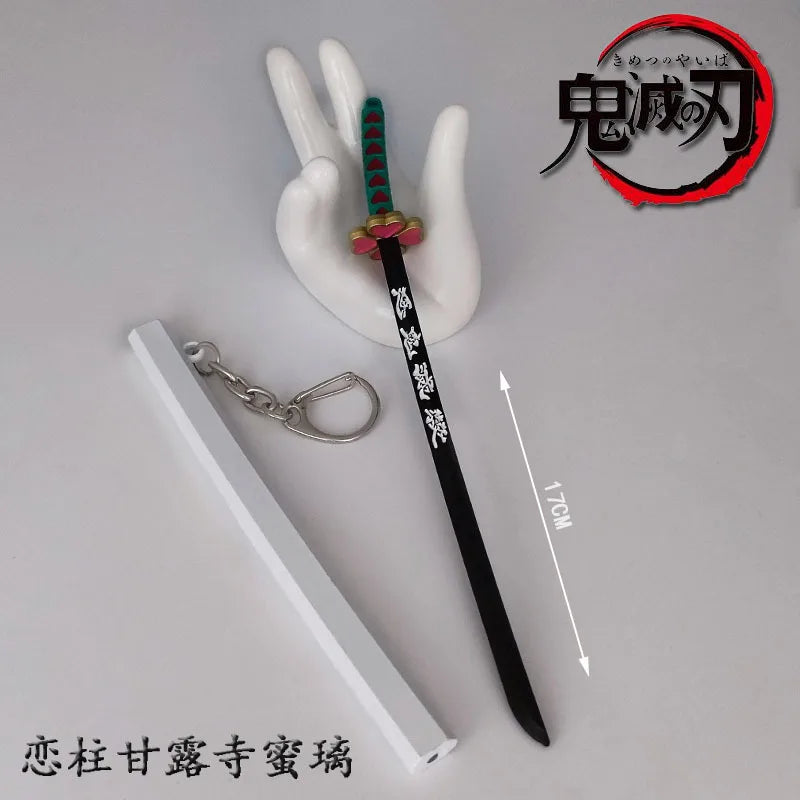 Toy Katana Pendant Keychain Anime Sword Weapon Pendant Keyrings Fashion Simulated Cosplay Accessory New Arrival