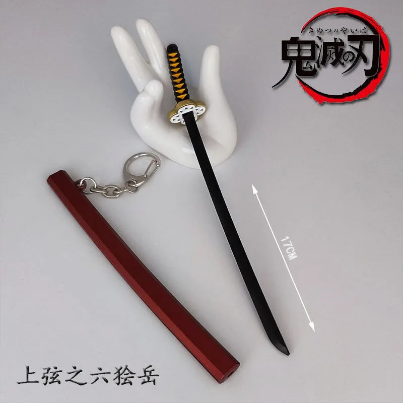 Toy Katana Pendant Keychain Anime Sword Weapon Pendant Keyrings Fashion Simulated Cosplay Accessory New Arrival