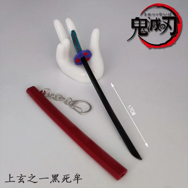 Toy Katana Pendant Keychain Anime Sword Weapon Pendant Keyrings Fashion Simulated Cosplay Accessory New Arrival