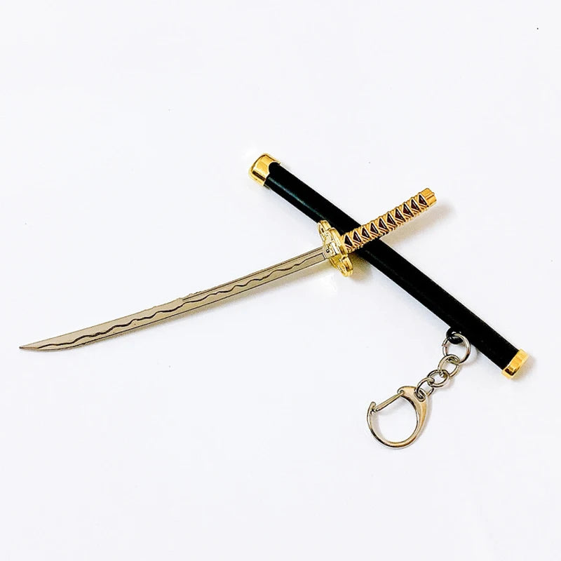 Toy Katana Pendant Keychain Anime Sword Weapon Pendant Keyrings Fashion Simulated Cosplay Accessory New Arrival