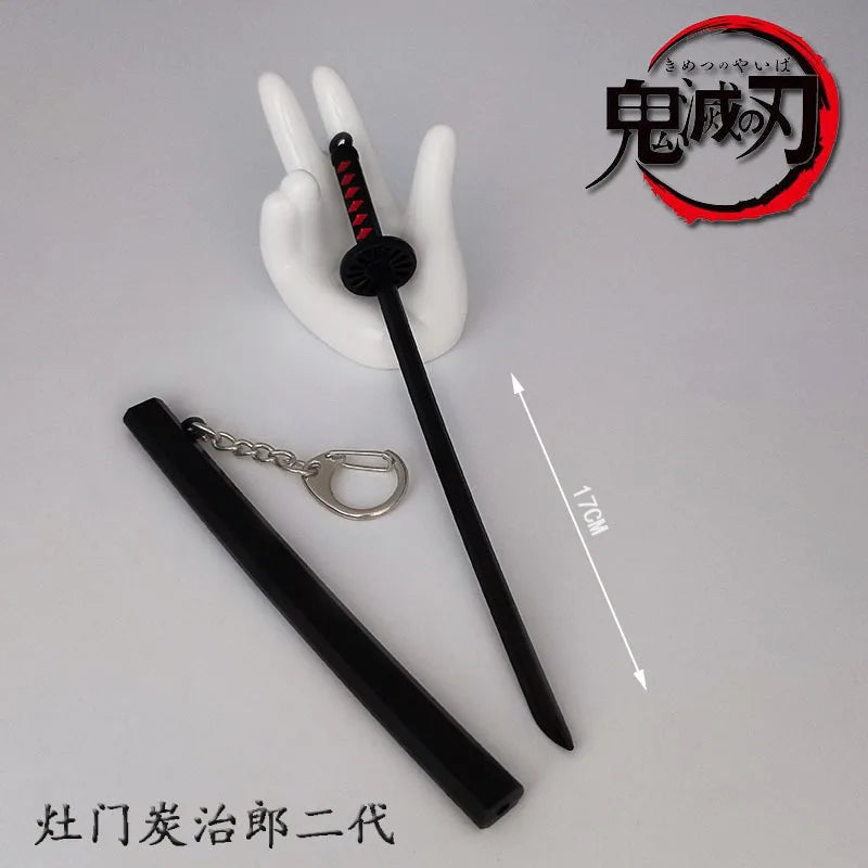 Toy Katana Pendant Keychain Anime Sword Weapon Pendant Keyrings Fashion Simulated Cosplay Accessory New Arrival