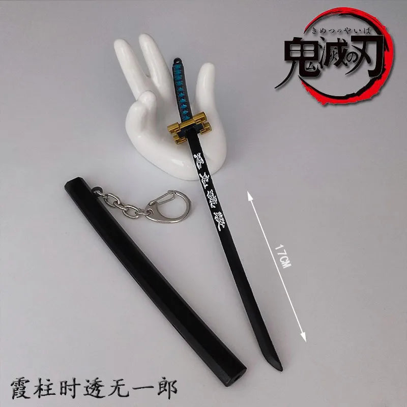 Toy Katana Pendant Keychain Anime Sword Weapon Pendant Keyrings Fashion Simulated Cosplay Accessory New Arrival