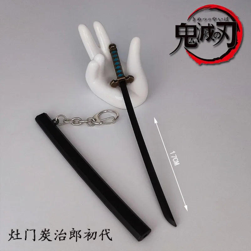 Toy Katana Pendant Keychain Anime Sword Weapon Pendant Keyrings Fashion Simulated Cosplay Accessory New Arrival