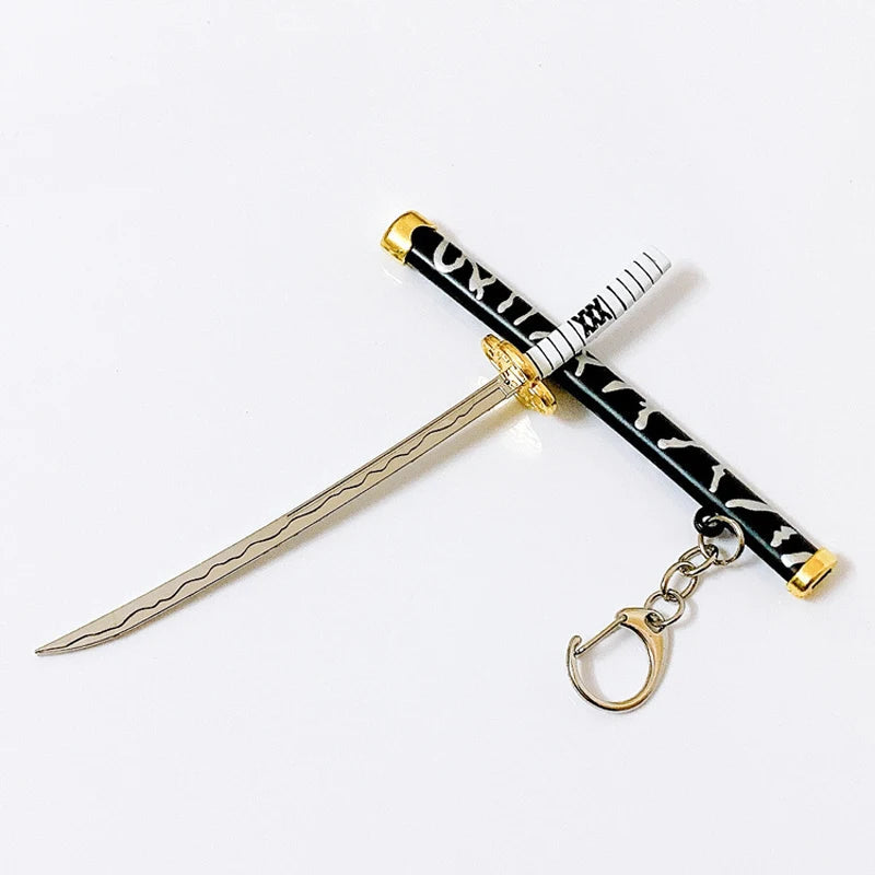 Toy Katana Pendant Keychain Anime Sword Weapon Pendant Keyrings Fashion Simulated Cosplay Accessory New Arrival