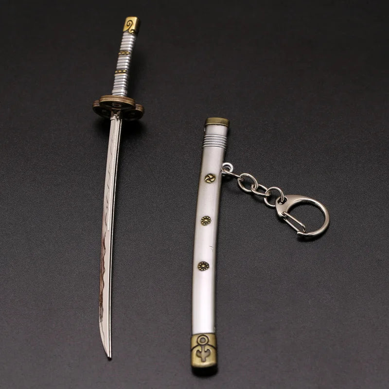 Toy Katana Pendant Keychain Anime Sword Weapon Pendant Keyrings Fashion Simulated Cosplay Accessory New Arrival