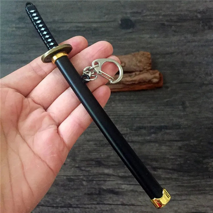 Toy Katana Pendant Keychain Anime Sword Weapon Pendant Keyrings Fashion Simulated Cosplay Accessory New Arrival