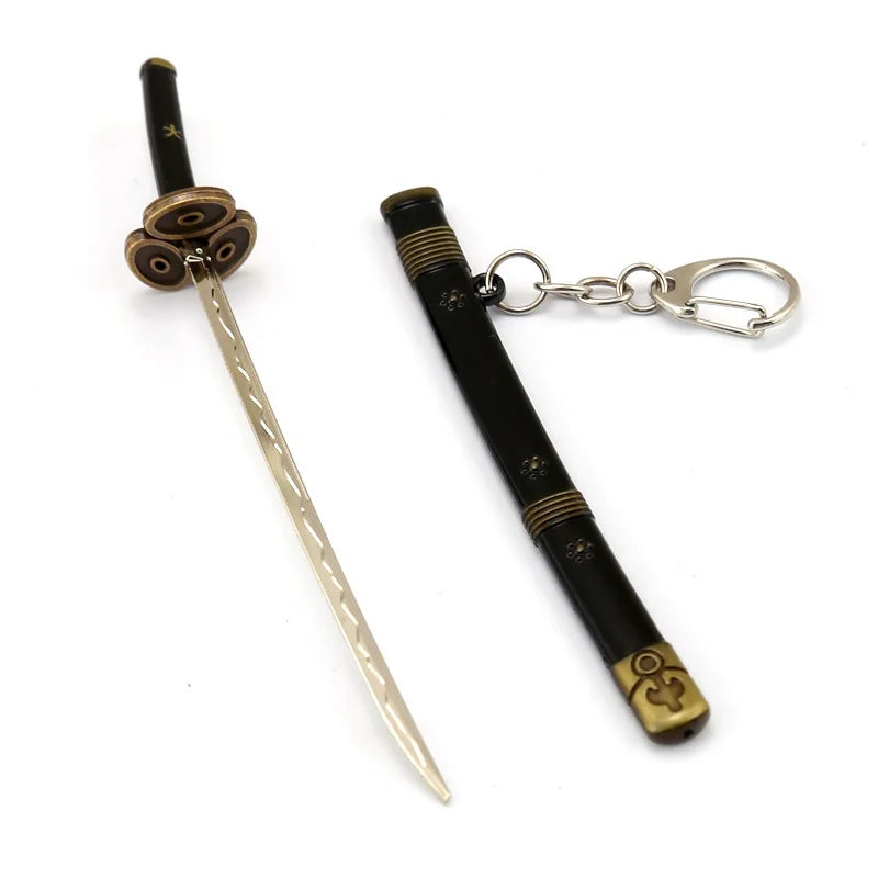 Toy Katana Pendant Keychain Anime Sword Weapon Pendant Keyrings Fashion Simulated Cosplay Accessory New Arrival