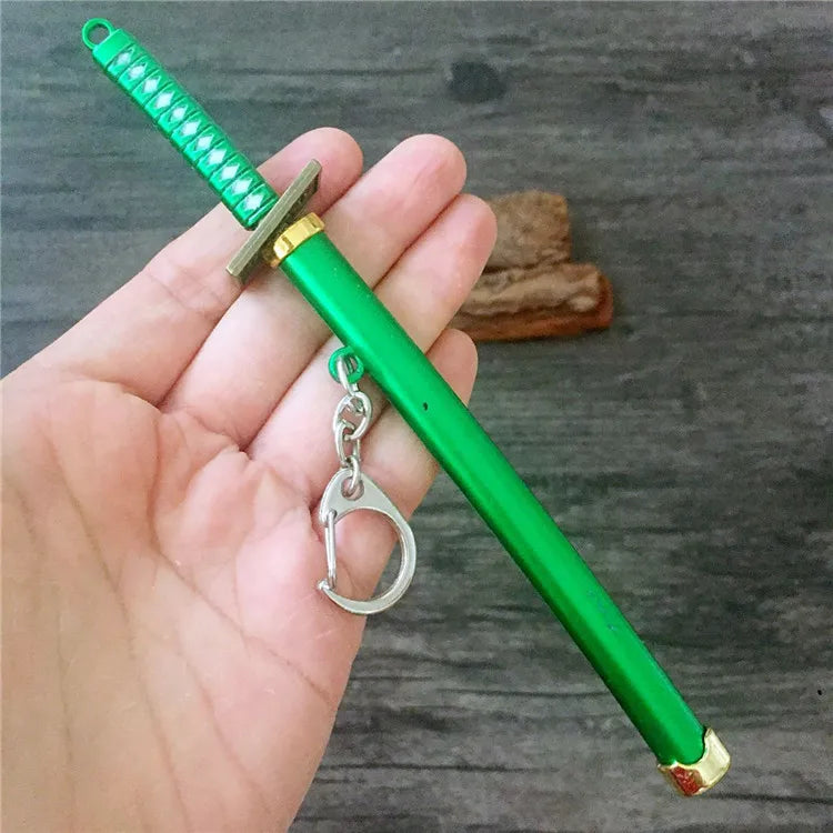 Toy Katana Pendant Keychain Anime Sword Weapon Pendant Keyrings Fashion Simulated Cosplay Accessory New Arrival