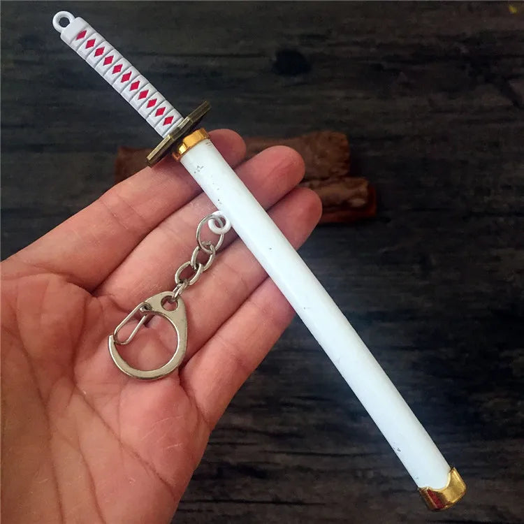 Toy Katana Pendant Keychain Anime Sword Weapon Pendant Keyrings Fashion Simulated Cosplay Accessory New Arrival