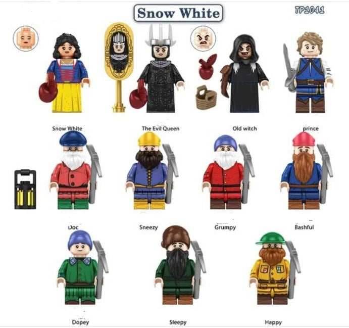 Enchanted Forest Princess & Companions – Custom Minifigure Fantasy Set - 