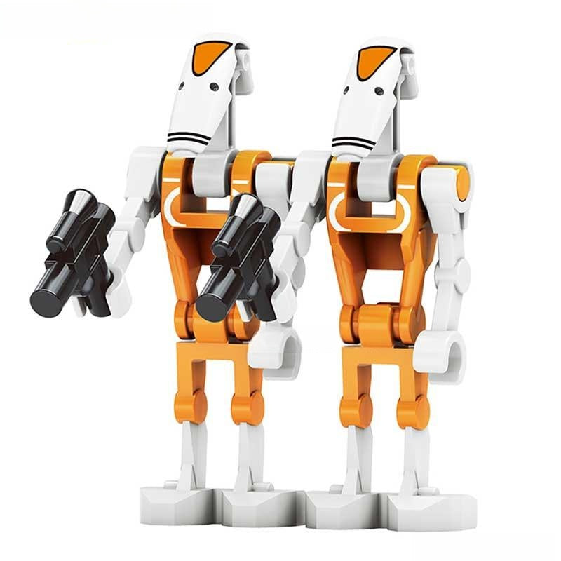 Training Battle Droids set of 2 Star Wars Lego Minifigures Custom Toys NEW