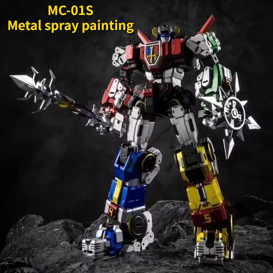 Transformation Toy MICRO COSMOS MC-01S ELVIS Voltron Metal Spray Paint Edition War God  Action Figure in Stock