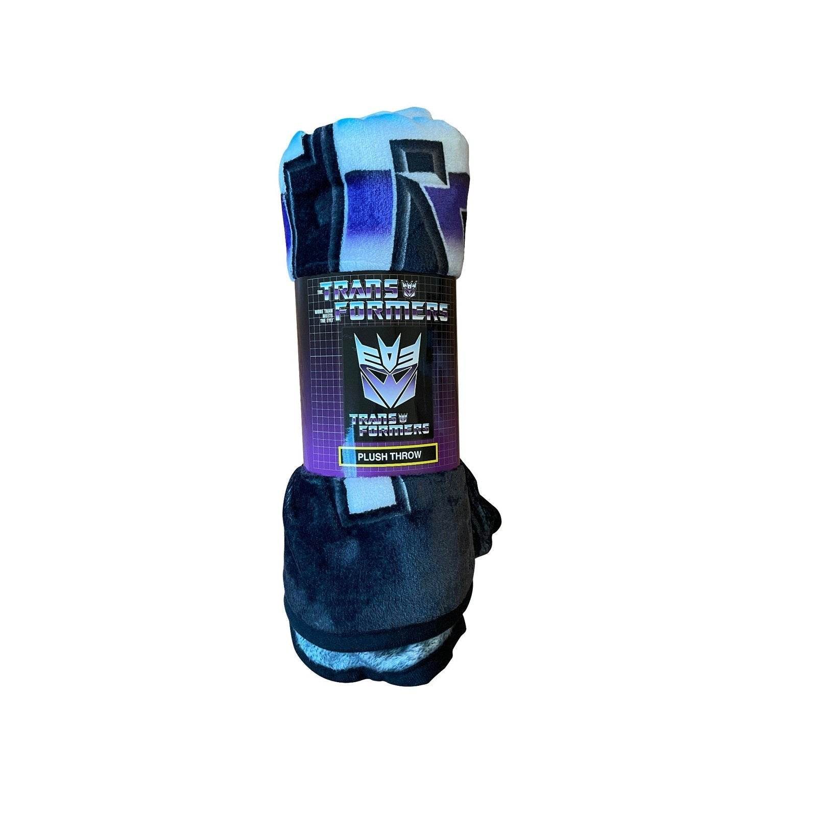 Hasbro Transformers Decepticon Symbol 80's Cartoon Fleece Throw Blanket - 