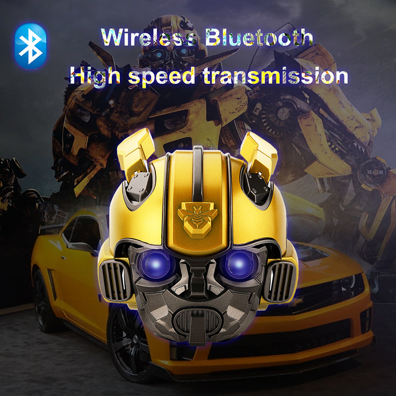 Transformers Bumblebee Helmet Wireless Bluetooth 5.0 Speaker With Fm Radio Support Usb Mp3 TF for Kids