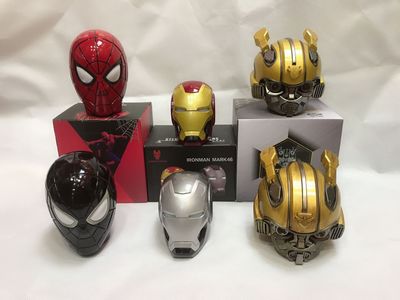 Transformers Bumblebee Helmet Wireless Bluetooth 5.0 Speaker With Fm Radio Support Usb Mp3 TF for Kids