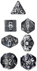 Translucent Poly Clear/White 7-Die Set (revised) - Role-Players