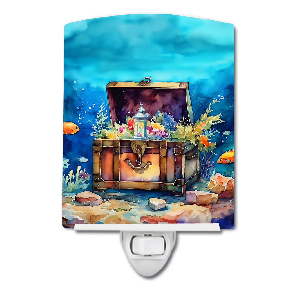 Treasure Chest Ceramic Night Light