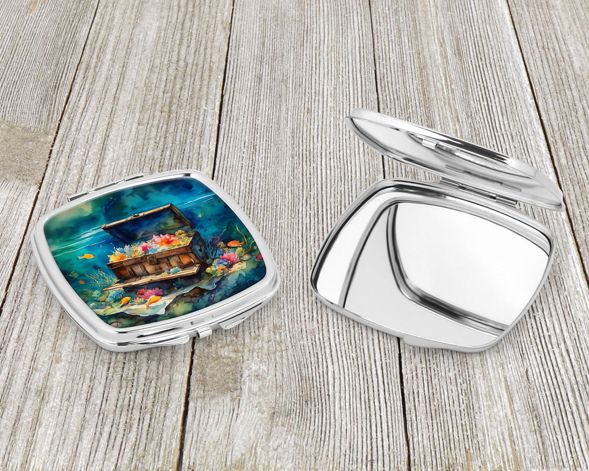 Treasure Chest Compact Mirror