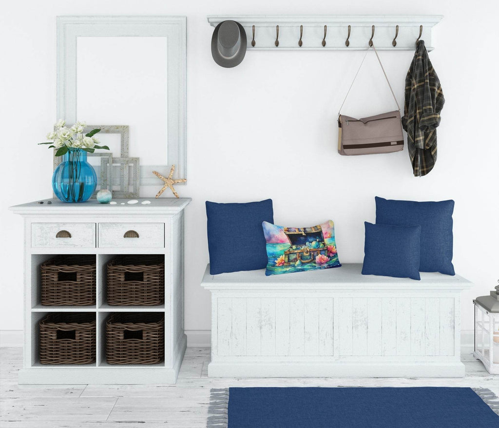 Treasure Chest Throw Pillow - 