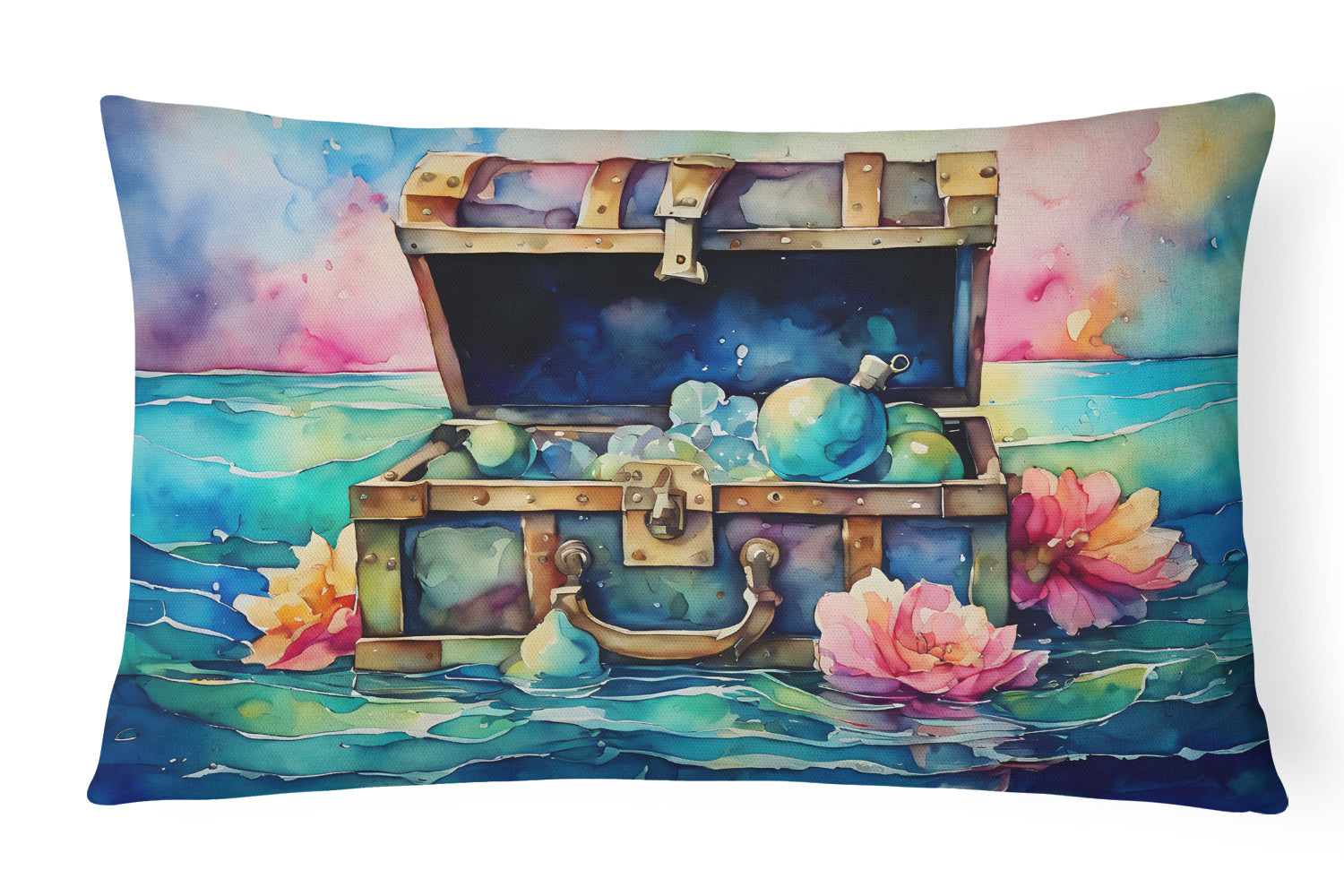 Treasure Chest Throw Pillow