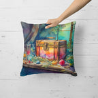 Treasure Chest Throw Pillow - 