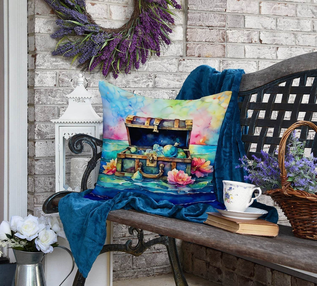 Treasure Chest Throw Pillow - 