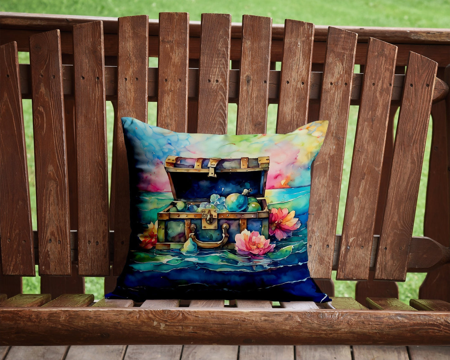 Treasure Chest Throw Pillow