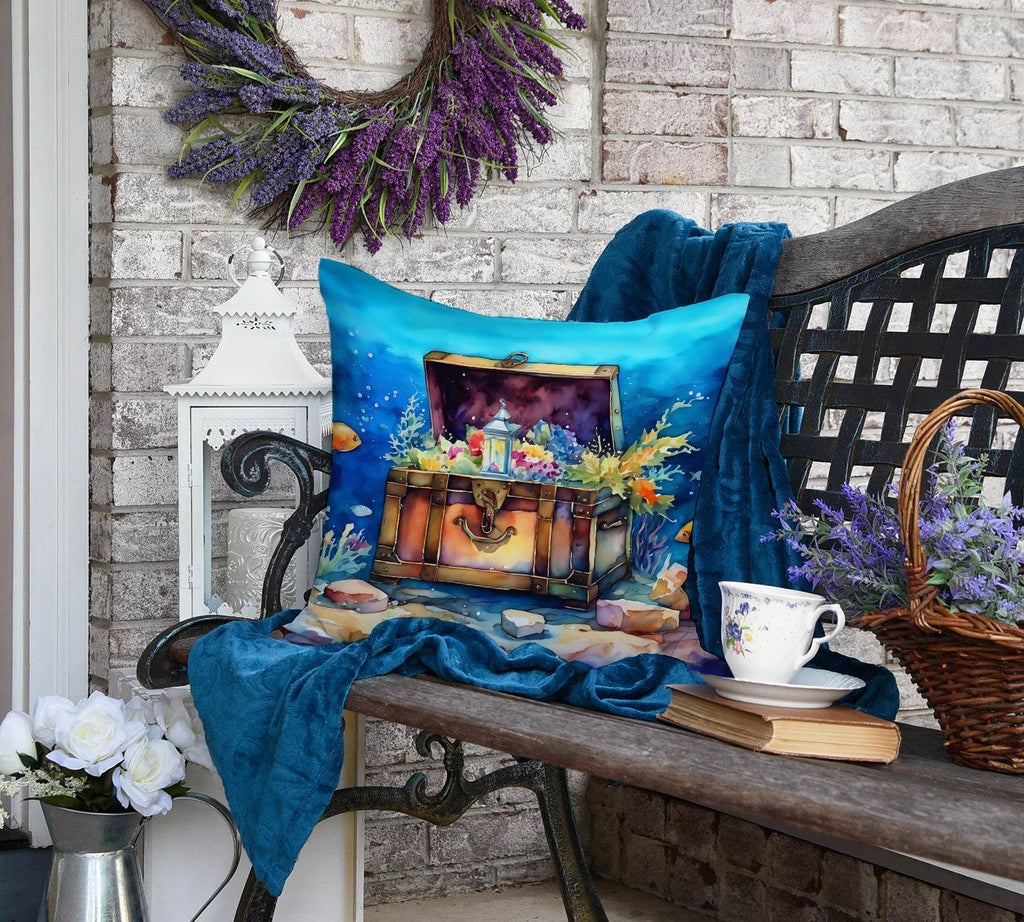 Treasure Chest Throw Pillow - 