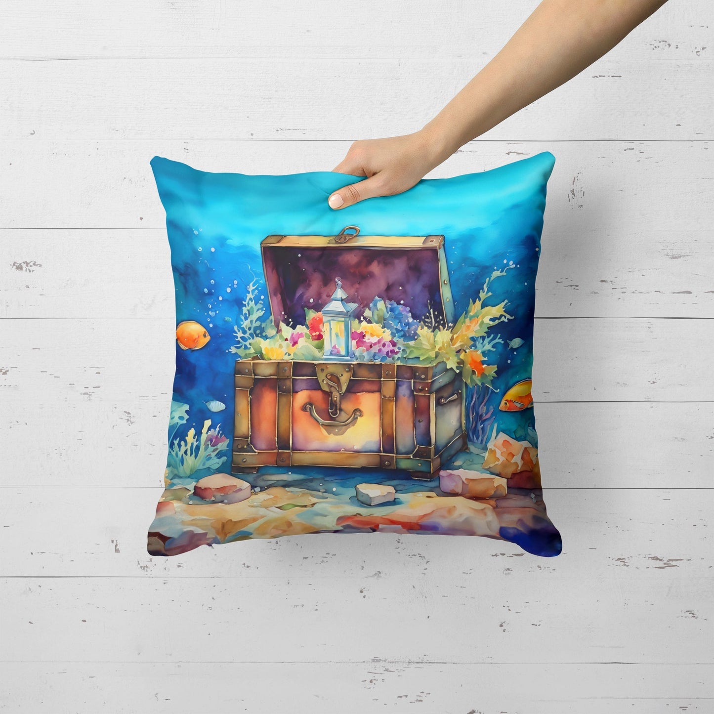 Treasure Chest Throw Pillow