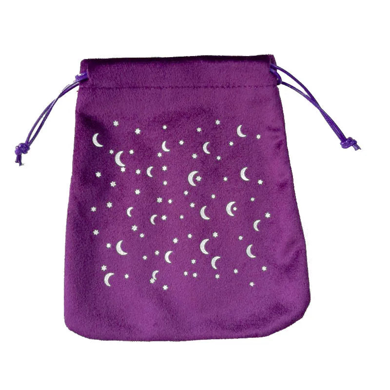 Tree of Life Velvet Tarots Cards Bag Rune Constellation Witch Divination Board Games Accessories Jewelry Dice Storage Bag Pouch