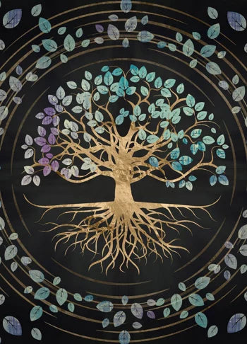 Tree Of Life Viking Art Diy Velvet AB Diamond Painting Full Diamond Mosaic Yggdrasil Tree Embroidery Picture Cross Home Decor