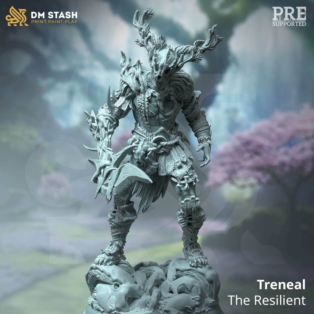Treneal, the Resilient (Male Human Druid) - 32mm Scale