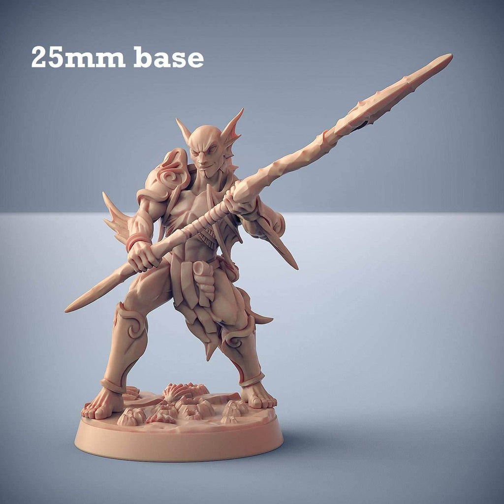 Triton Raider: Sculpt C (Male Merfolk Soldier) - With Hair / Wavesplitter Sword