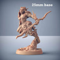 Triton Raider: Sculpt D (Female Merfolk Soldier) - With Hair / Trident