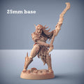 Triton Raider: Sculpt E (Female Merfolk Soldier) - With Hair / Wavesplitter Sword