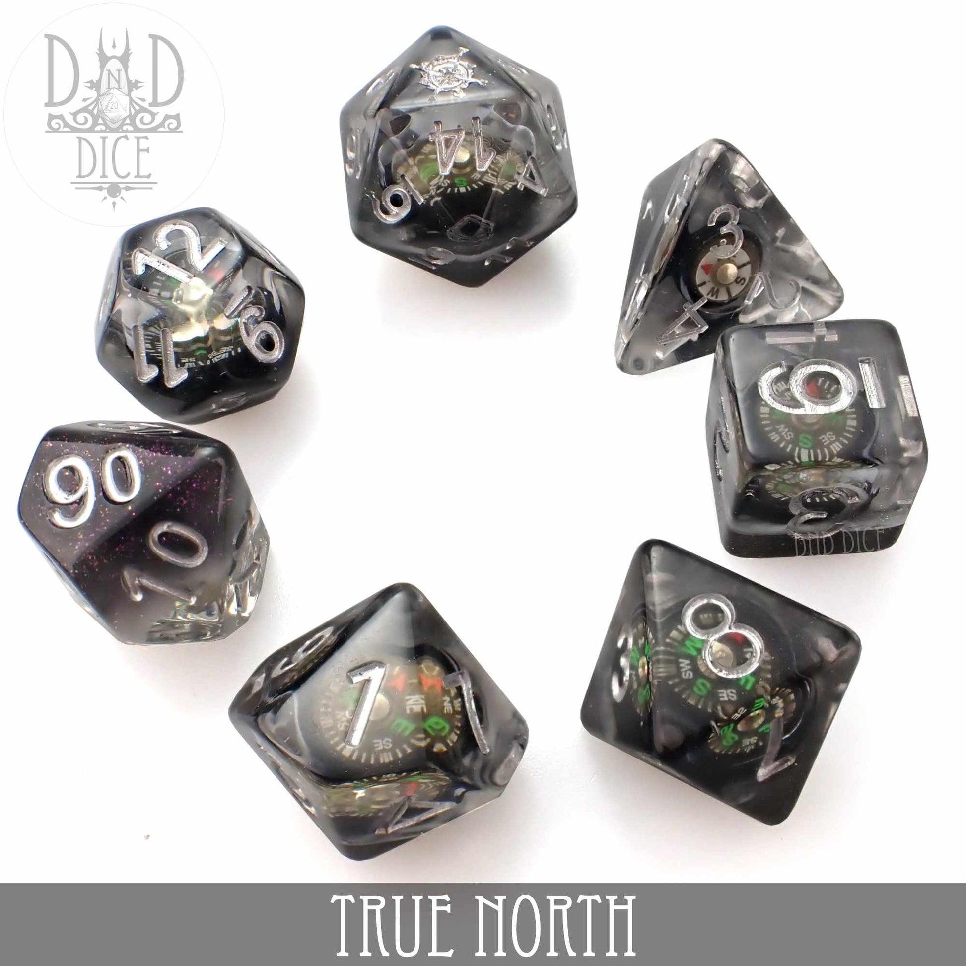 True North Dice Set (Real Compass)