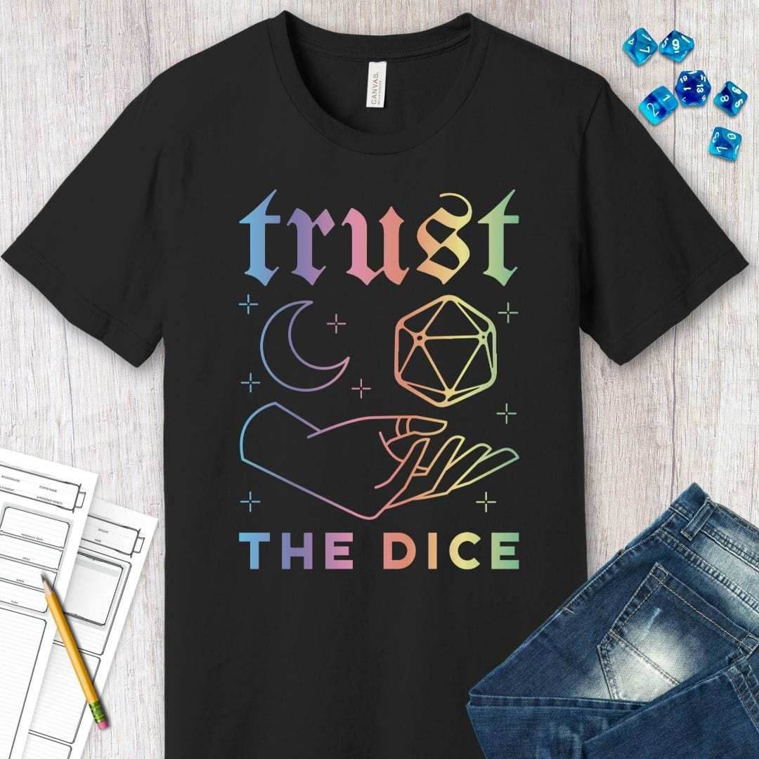 Trust The Dice Celestial D&D T-Shirt - Navy / S