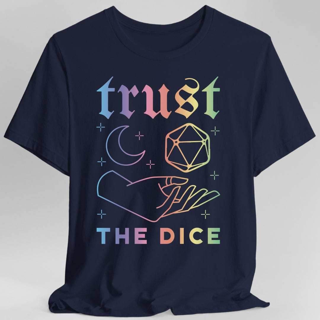Trust The Dice Celestial D&D T-Shirt - Navy / S