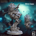 Tryphosa, Mother of the Sharks (Female Merfolk Warrior) - 